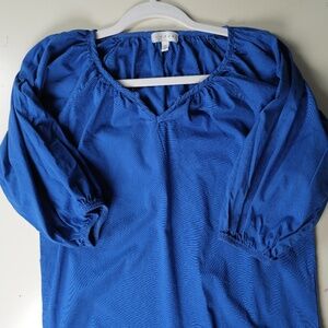 s'edge women's blue top in size XS.